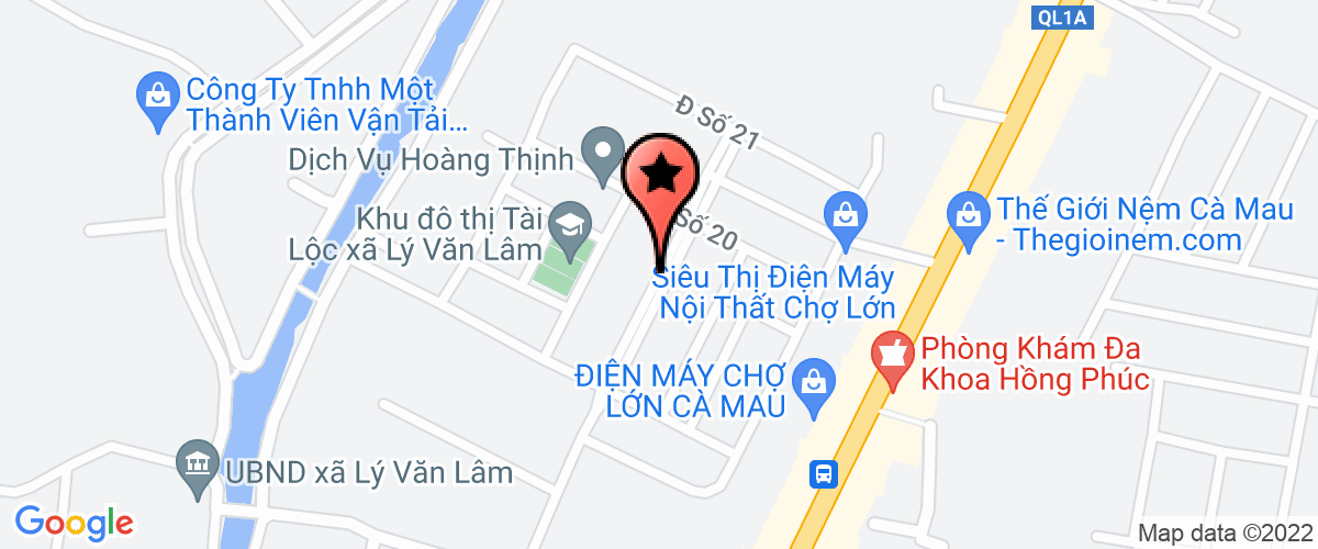 Map go to Ve Si Toan Tam Security Service Company Limited