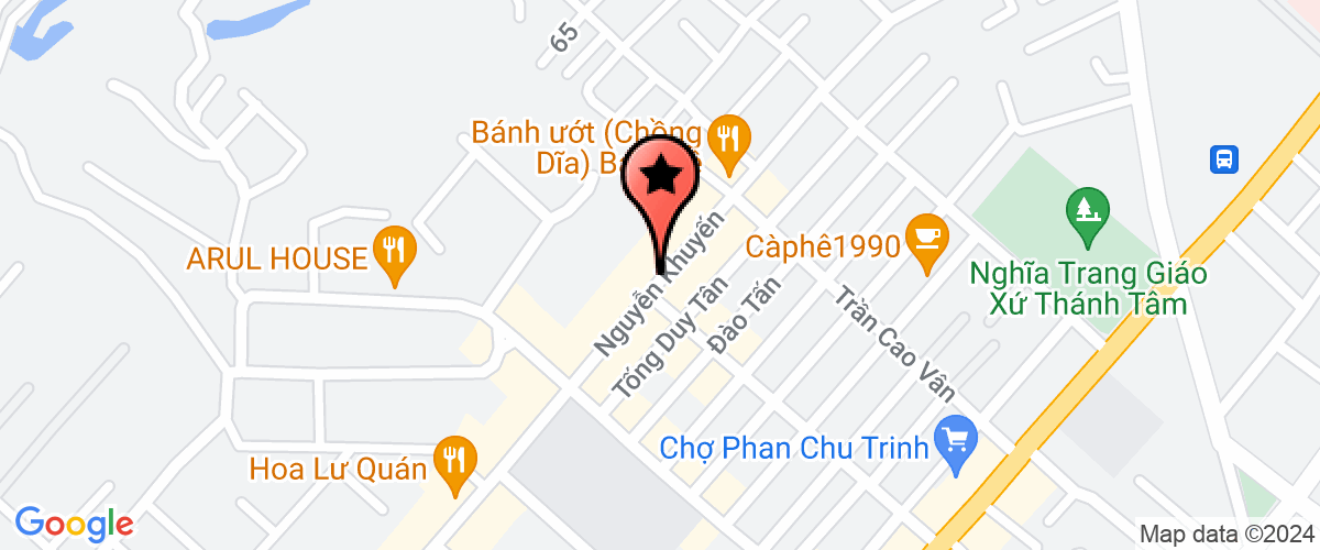 Bản đồ đến Công Ty TNHH Thương Mại Dịch Vụ Nhà Hàng Nguyễn Đan