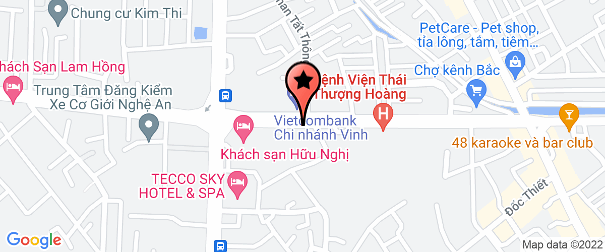 Map go to Van phong cong chung Vinh