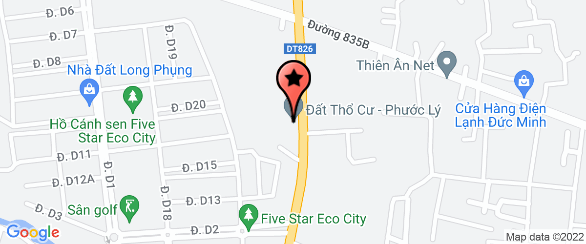 Map go to Vina Thanh Thai Phuc Steel Transport Trading Construction Company Limited