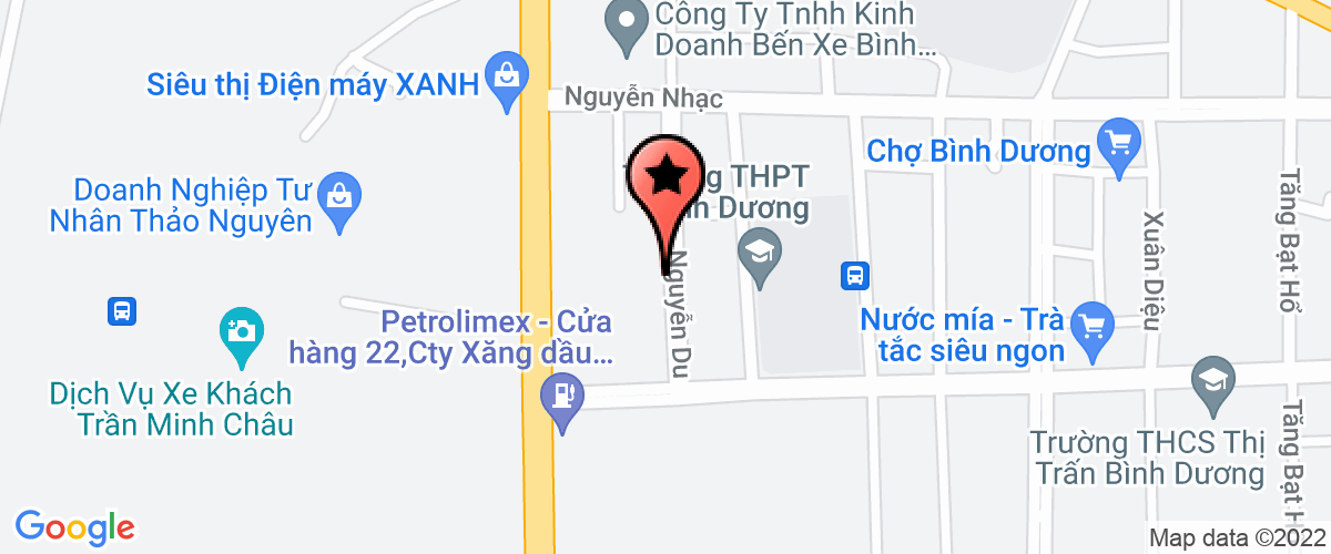 Map go to Truong Thi Tran Binh Duong Nursery