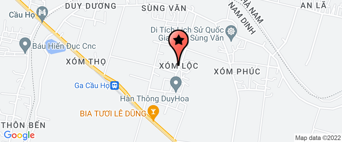 Bản đồ đến Công Ty TNHH Thiên Phú Dg Vina