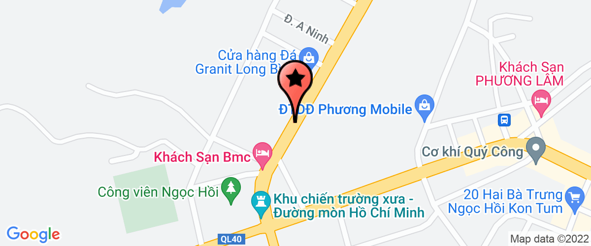 Map go to Hung Dat Kon Tum One Member Company Limited