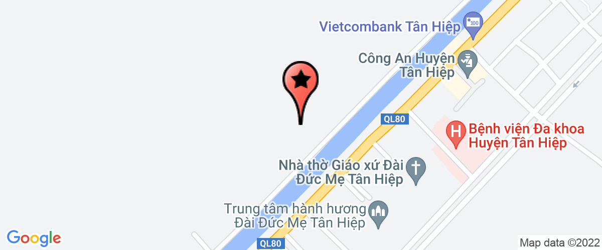 Map go to Hoi Nong Dan Tan Hiep District