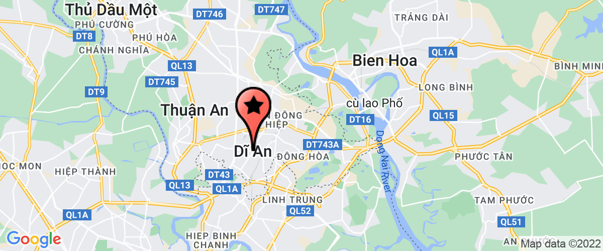 Bản đồ đến Công Ty TNHH SX & TM Minh Hưng