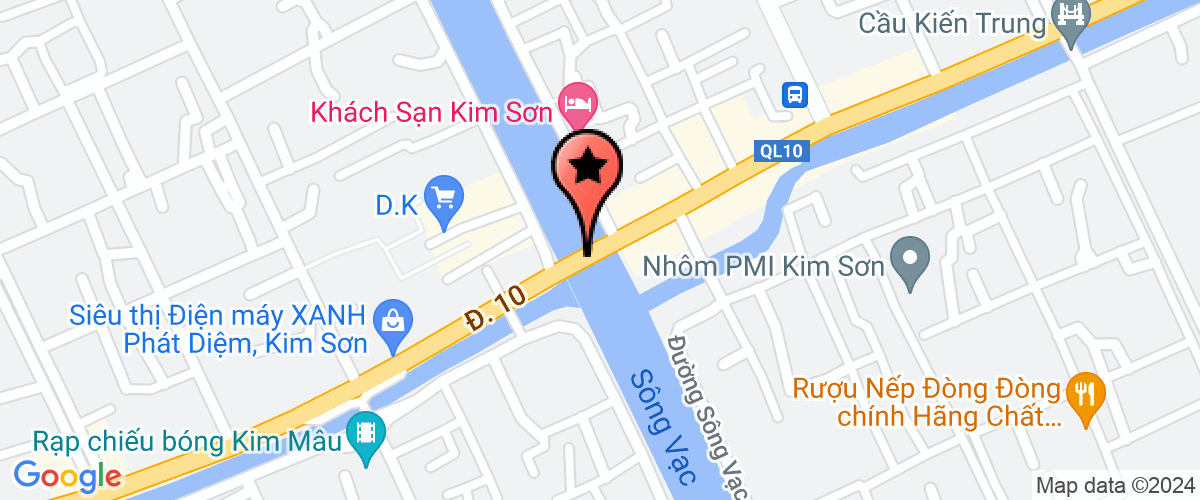 Map go to co phan che bien coi xuat khau Kim Son Company