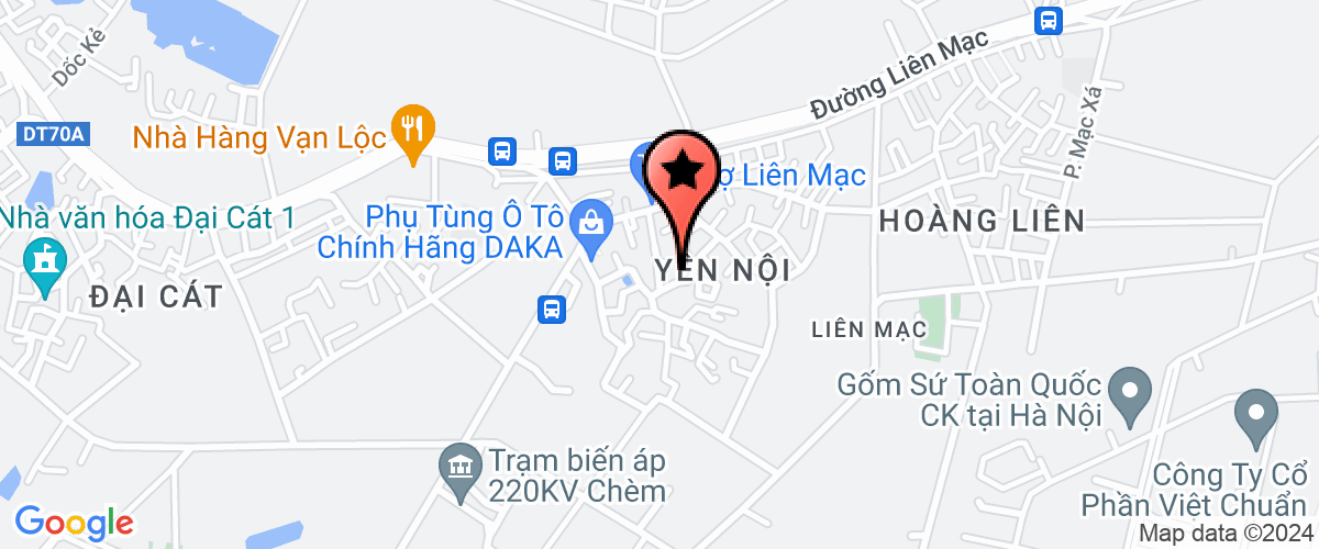 Map go to Truong Lien Mac Nursery