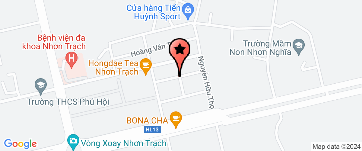 Map go to Phong va Nhon Trach Training Education