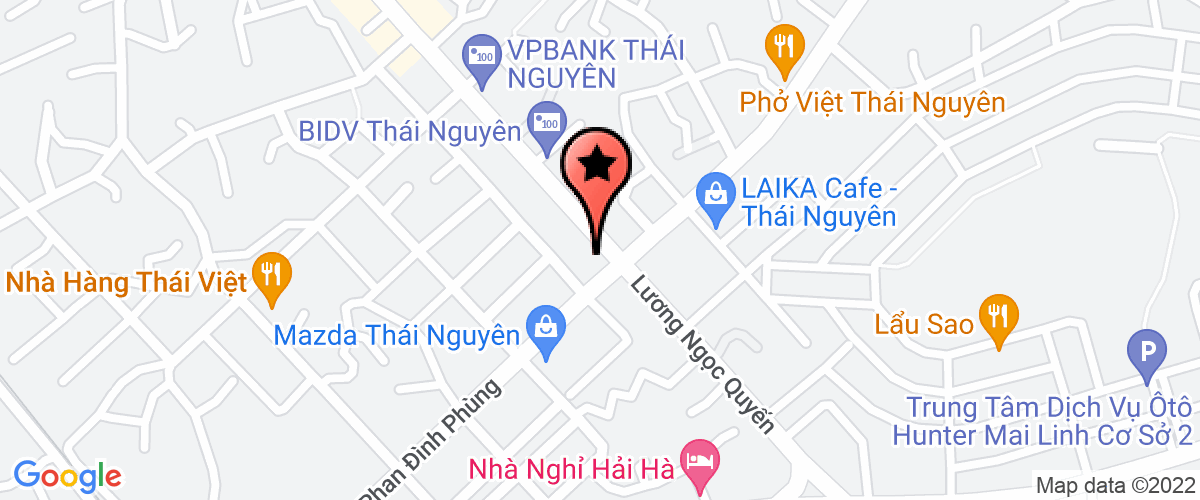 Map go to Huy Ngoc Thai Nguyen Private Enterprise
