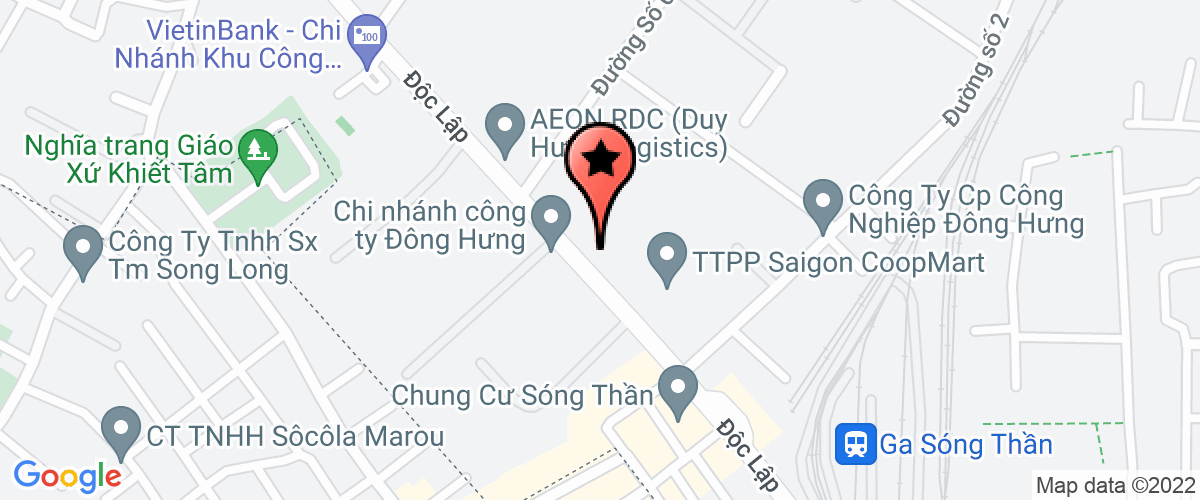 Map go to Truong Trung Cap Bach Khoa Binh Duong