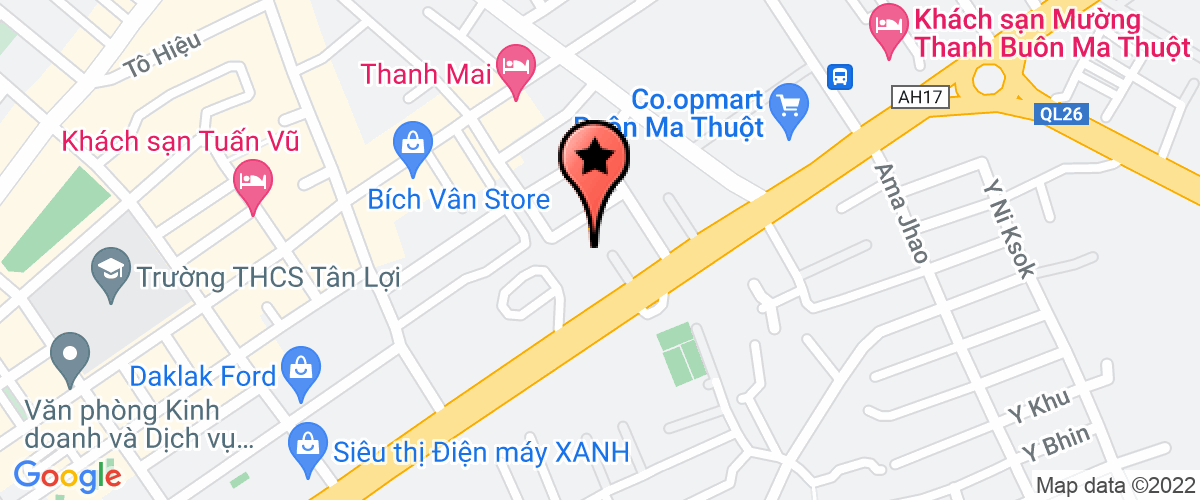 Map go to So Cong thuong DakLak