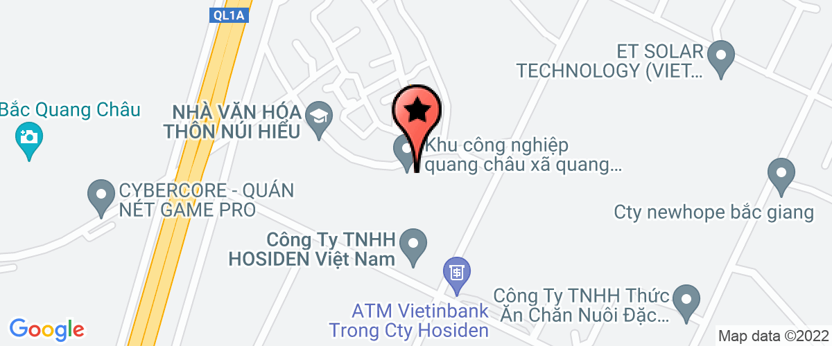 Map go to Trach nhiem huu han linh kien dien tu SANYO OPT VietNam Company