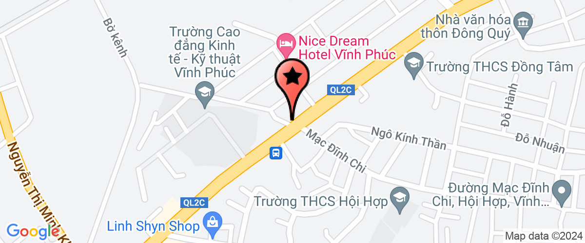 Map go to co phan VLXD An Thinh Company