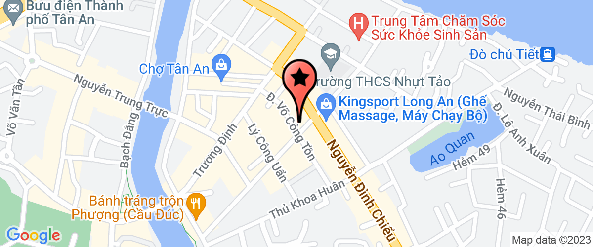 Map go to Bong Sen Tourist Joint Stock Company