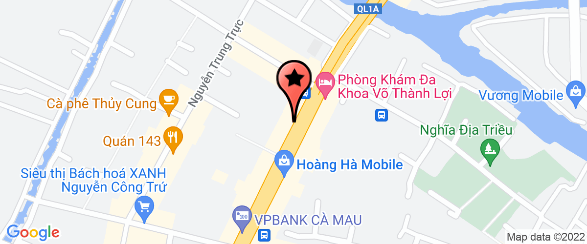 Bản đồ đến Công Ty CP Hạ Tầng Sài Gòn - Cà Mau