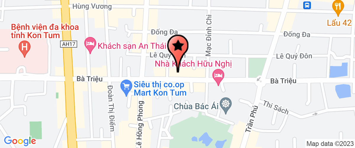 Map go to Ngan hang Nha nuoc Kon tum