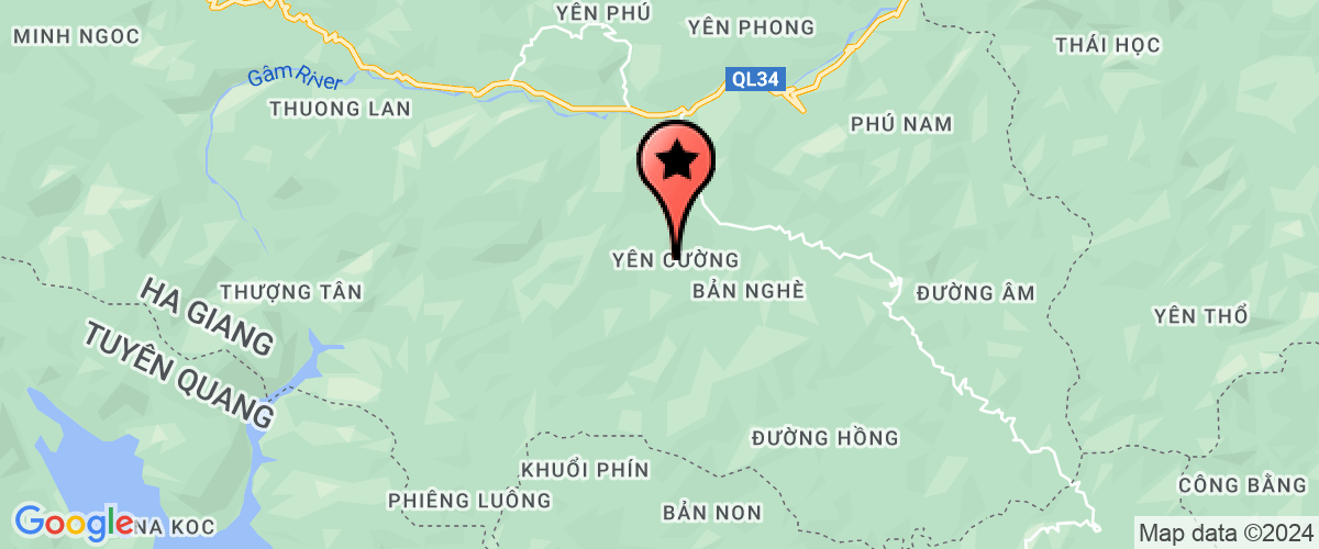 Map go to Xa Yen Cuong Elementary School