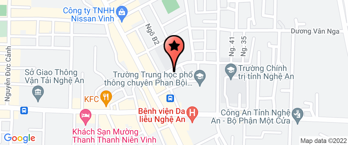 Map go to Bao Lam Nghe An Company Limited