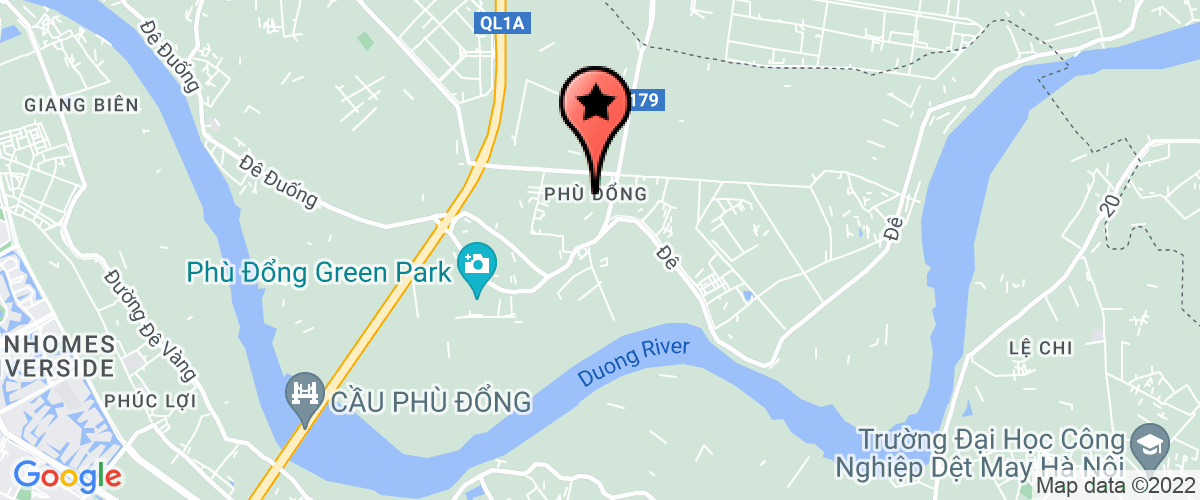 Map go to Phu Dong Green Travel Joint Stock Company