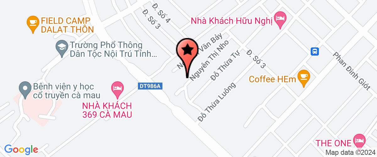 Map go to Thanh Trung Ca Mau Private Enterprise