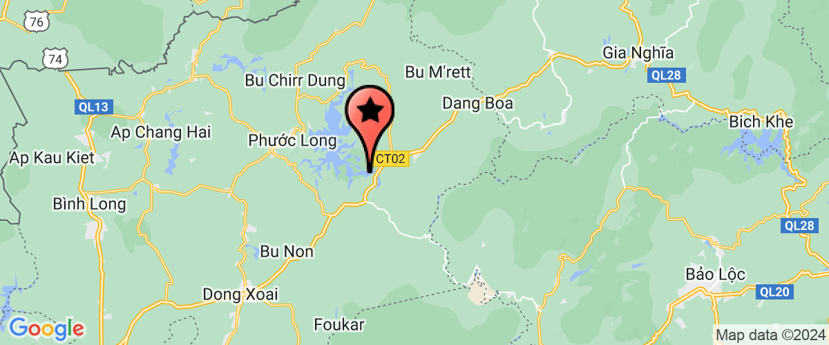 Map go to Chau Thao Trading Production Company Limited