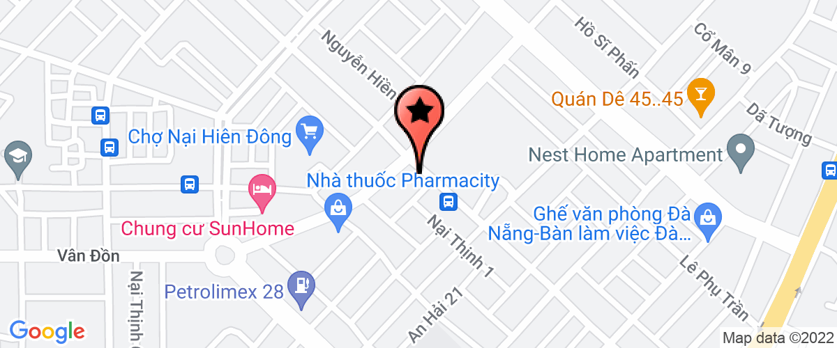 Bản đồ đến Công Ty TNHH Bất Động Sản Hosana Đà Nẵng