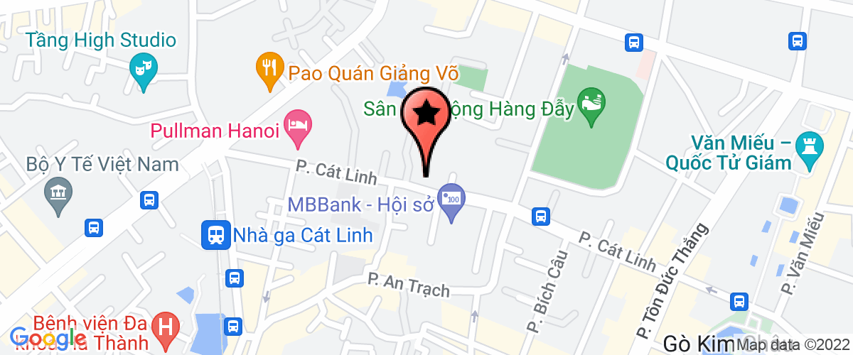 Map go to co phan noi that o to Han Viet Company