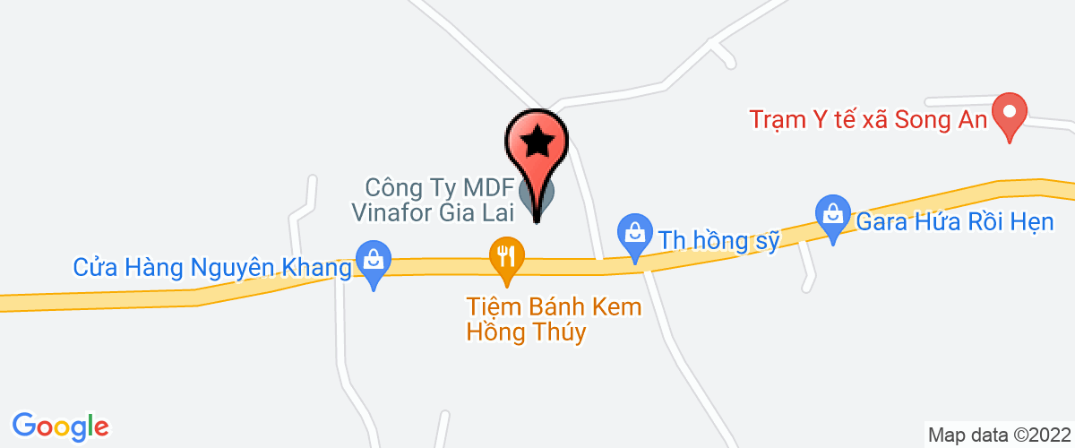 Map go to Branch of Viet Nam Forestry Corporation Joint Stock Company - Mdf Gia Lai Company
