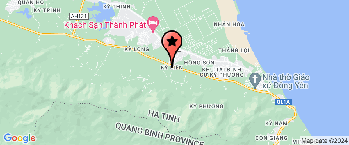 Map go to Dich vu Thuong mai Tong hop Vung ang Company Limited