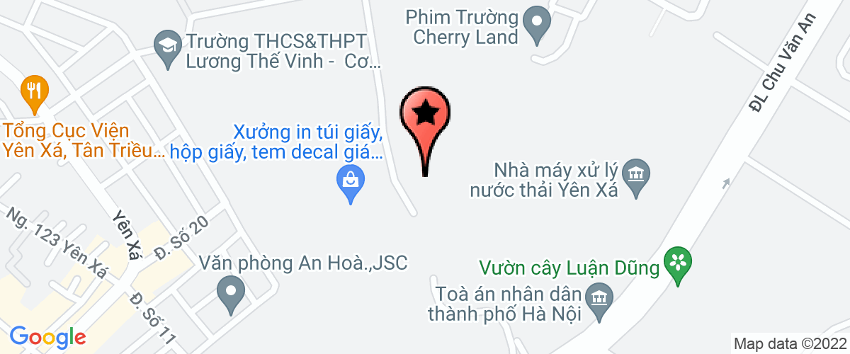 Map go to Tai Nguyen Nuoc Ha Noi Development Joint Stock Company