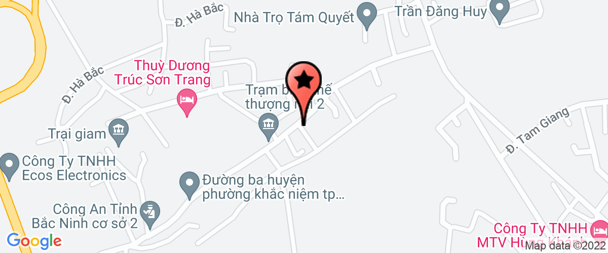 Map go to Nong san Bac ninh Company