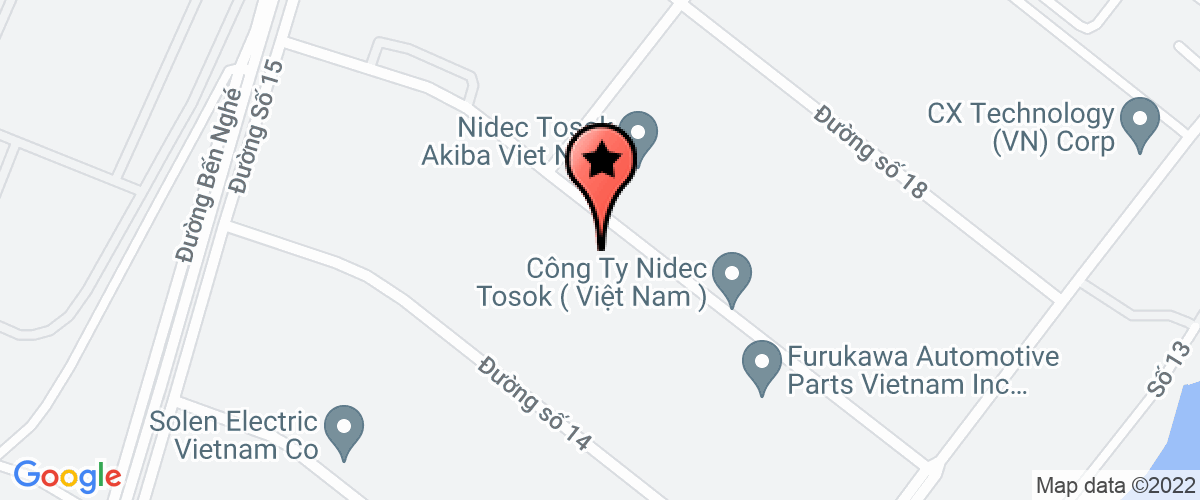 Bản đồ đến Cty TNHH Dây Khóa Kéo KEEN CHING