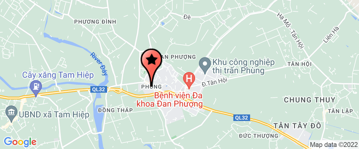 Map go to Tram thu y Dan Phuong District