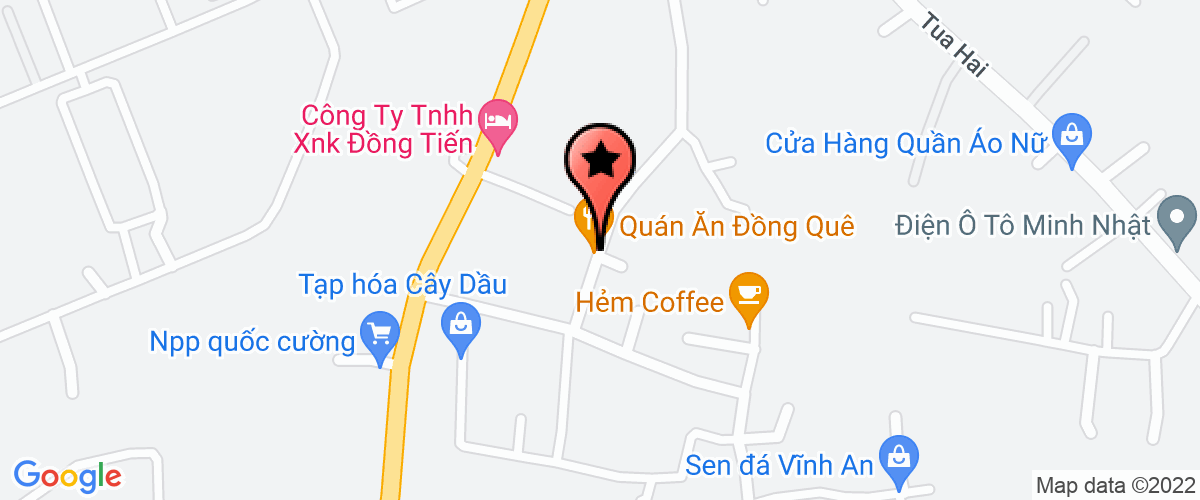 Map go to mot thanh vien Thien Hoa Company Limited