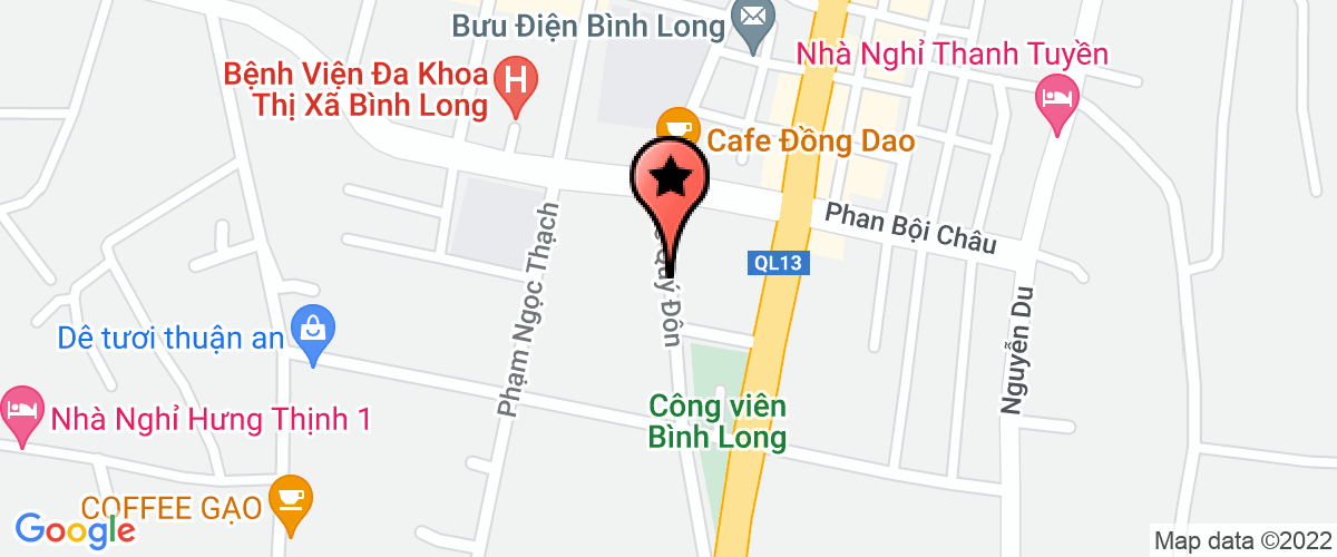 Map go to Thanh Tra Thi Xa Binh Long