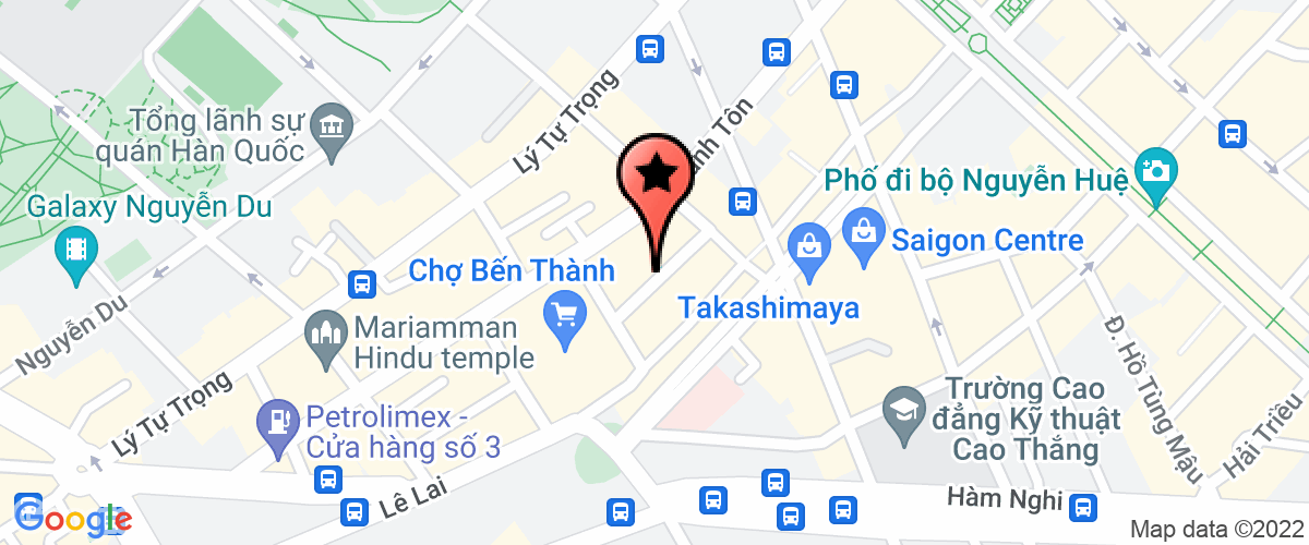 Bản đồ đến Công Ty TNHH Dịch Vụ Nhà Hàng Bình An Thái - Khách Sạn Indochine