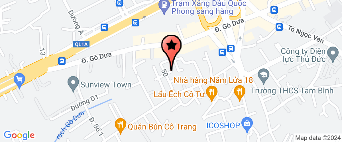 Map go to Mau Truong Electric Company Limited