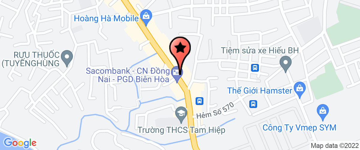 Map go to Ong Mat Dong Nai Joint Stock Company