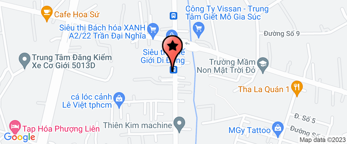 Map go to Day Nghe Dong Tien Center