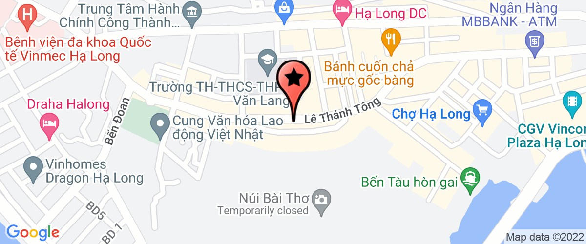 Map go to Quang Ninh Investment and Import Export Joint Stock Company