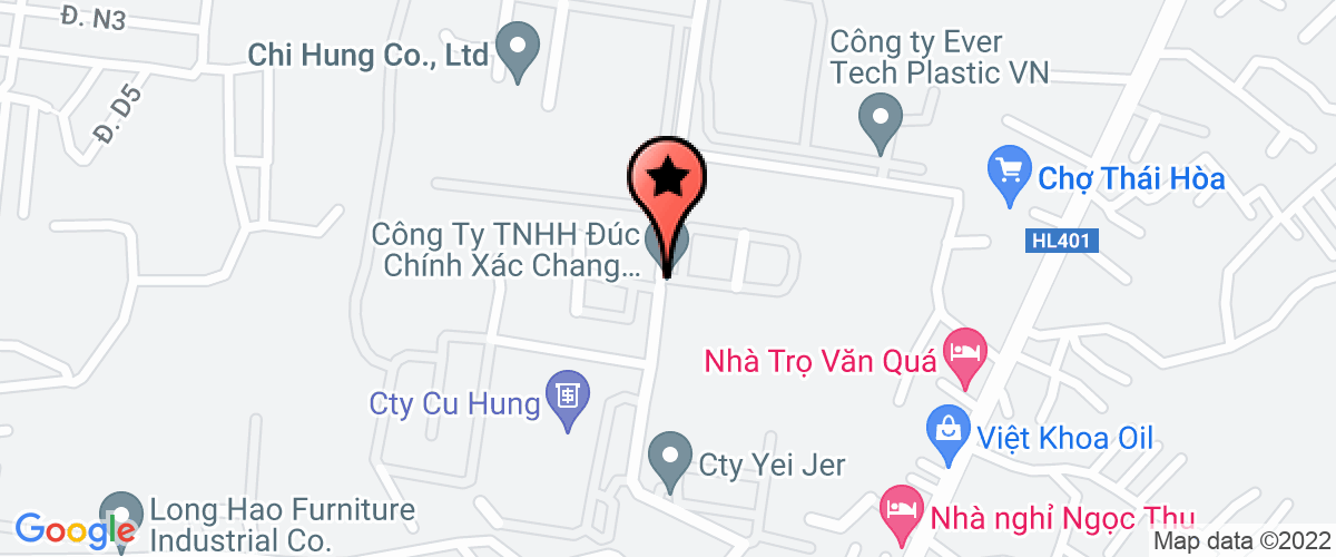 Map go to Duc Chinh Xac CHANG HONG (Nop ho thue nha thau nuoc ngoai) Company Limited