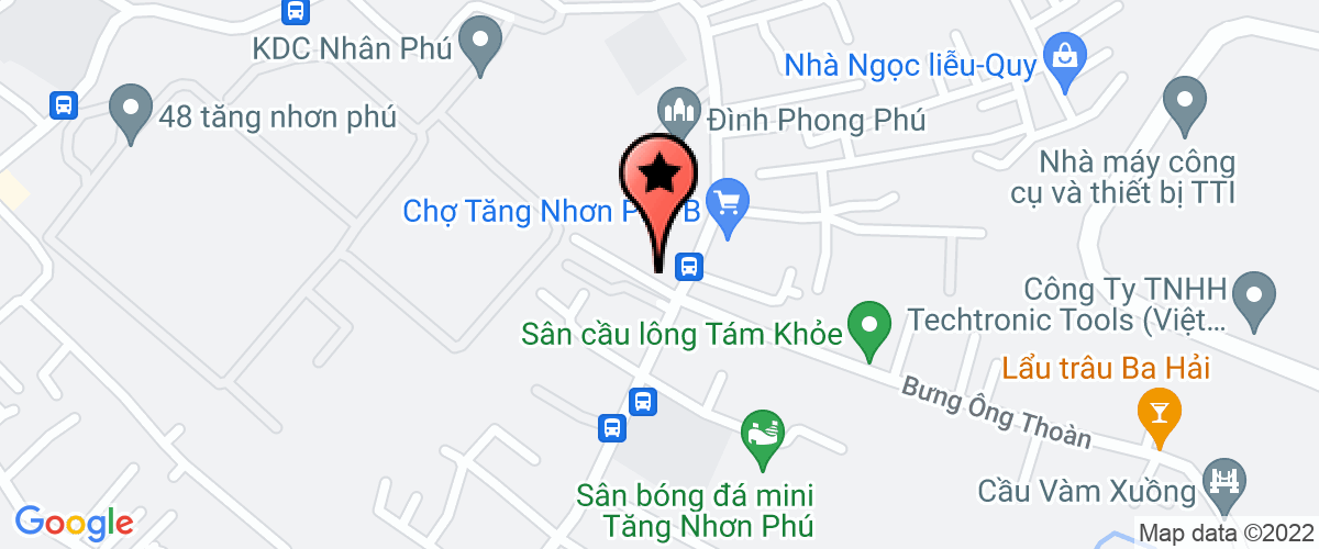 Map go to Nam Khang Tay Bac Real Estate Business Construction Investment Joint Stock Company