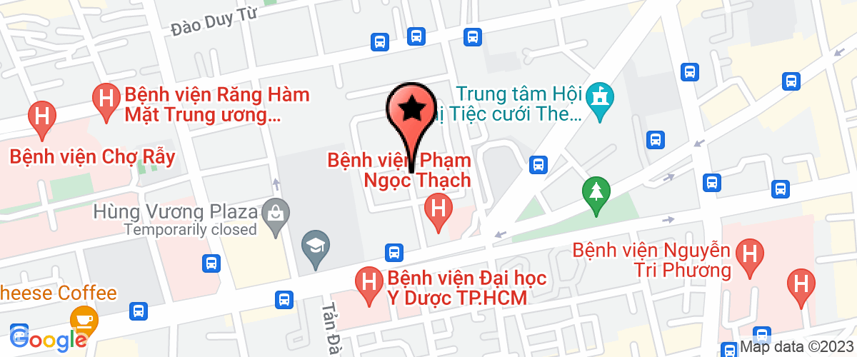 Bản đồ đến Bệnh Viện Phạm Ngọc Thạch - Dự án Quỹ Toàn Cầu Vòng 9 Phòng Chống Lao TP.Hồ Chí Minh