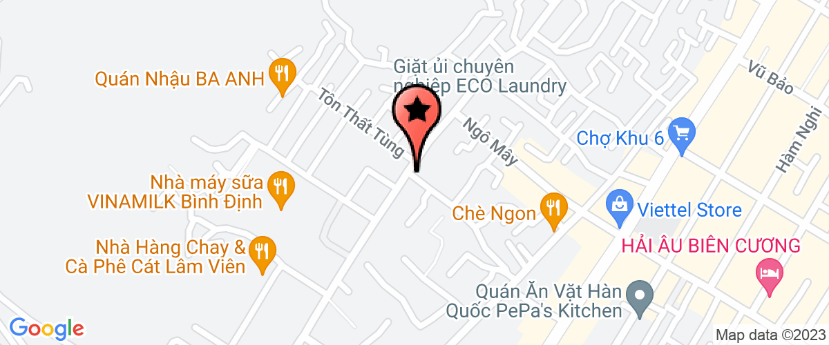 Bản đồ đến Công Ty TNHH Dương Phú Bình Định