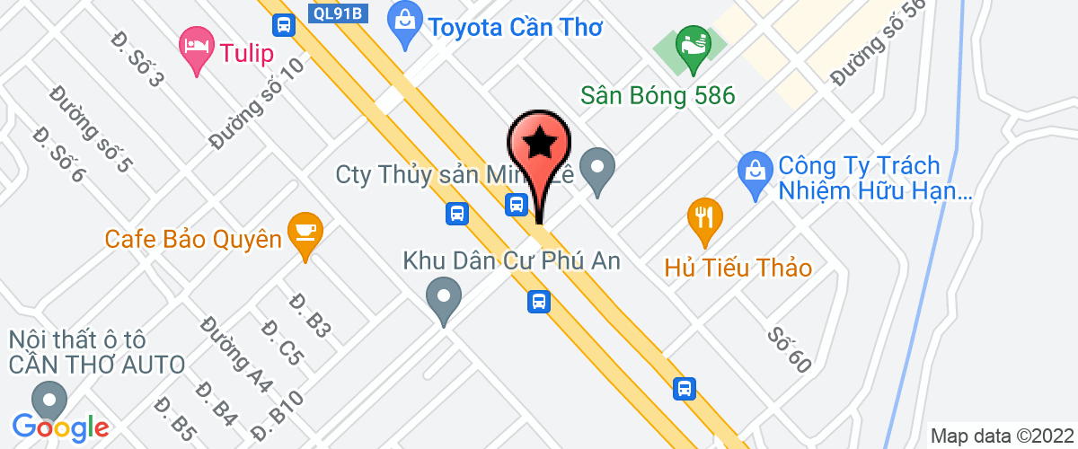 Map go to Chau Sen Trading Production Company Limited