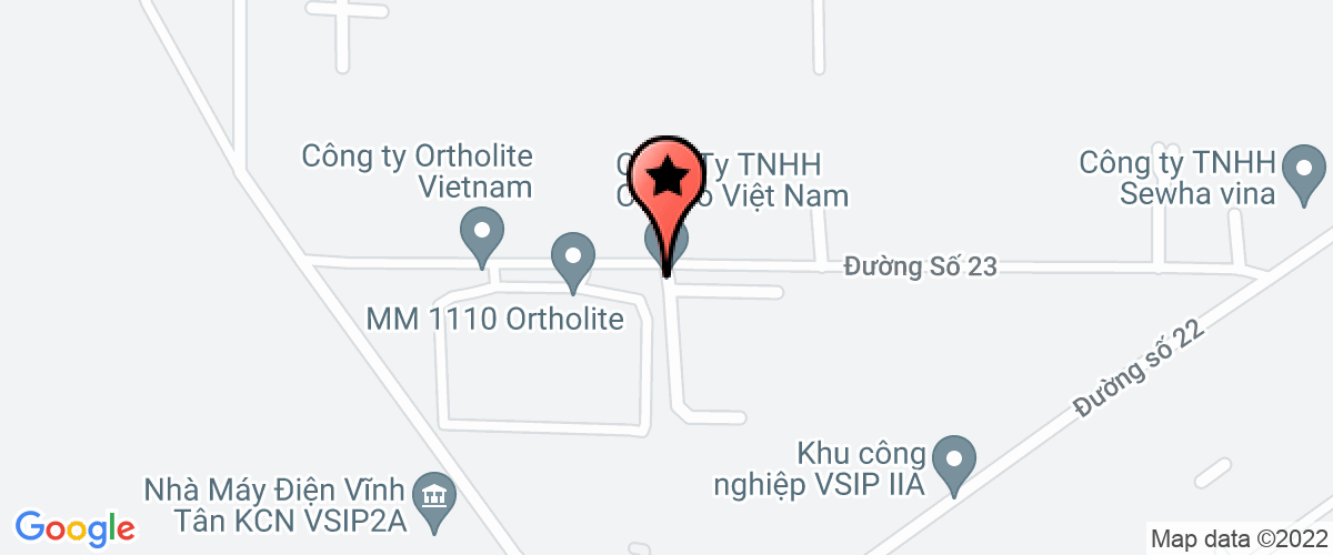 Map go to Cap  My Tien. International Electric Company Limited