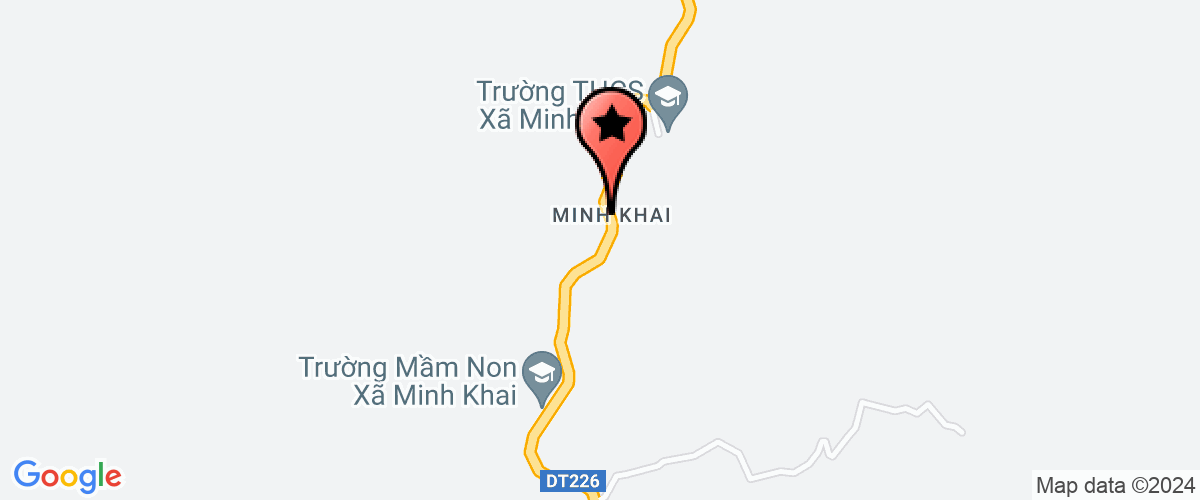 Map go to xa Minh Khai Elementary School