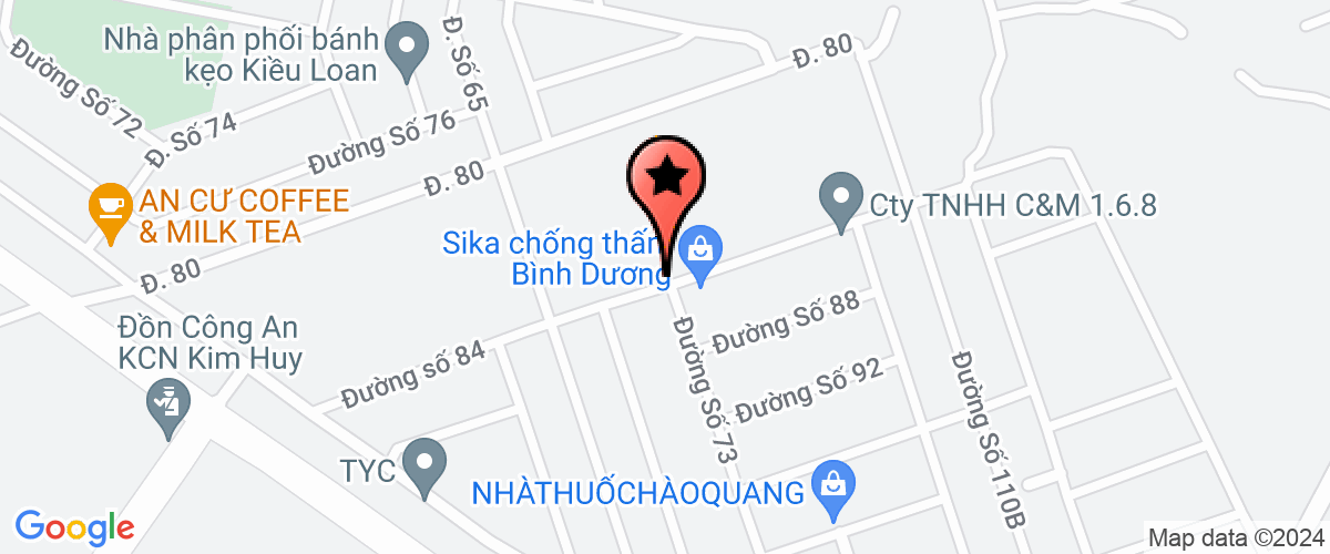 Map go to Thanh Vinh Apparel Company Limited
