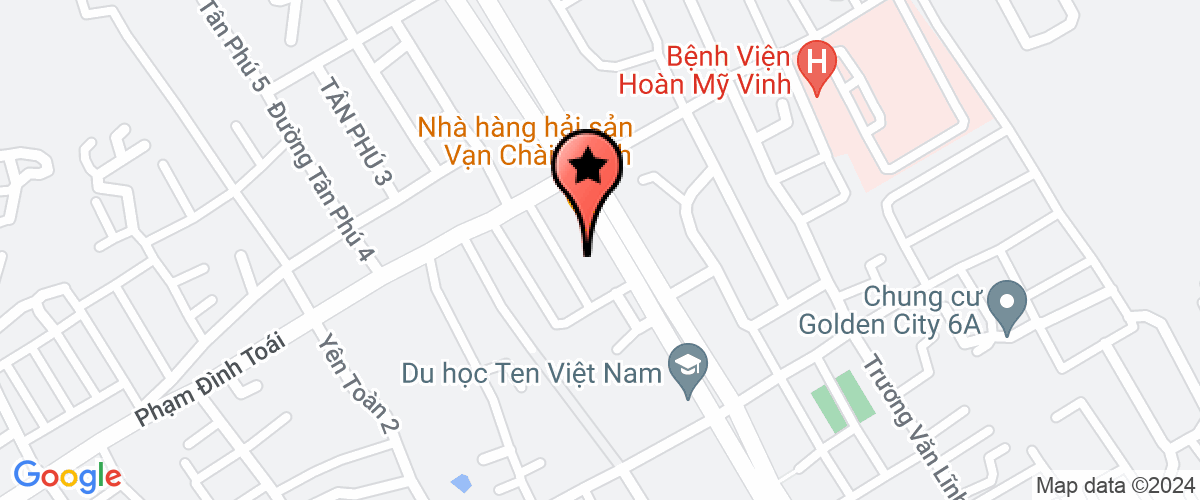 Map go to Phu Hung Manh Gara Manh Dien Hue Automotive Private Enterprise