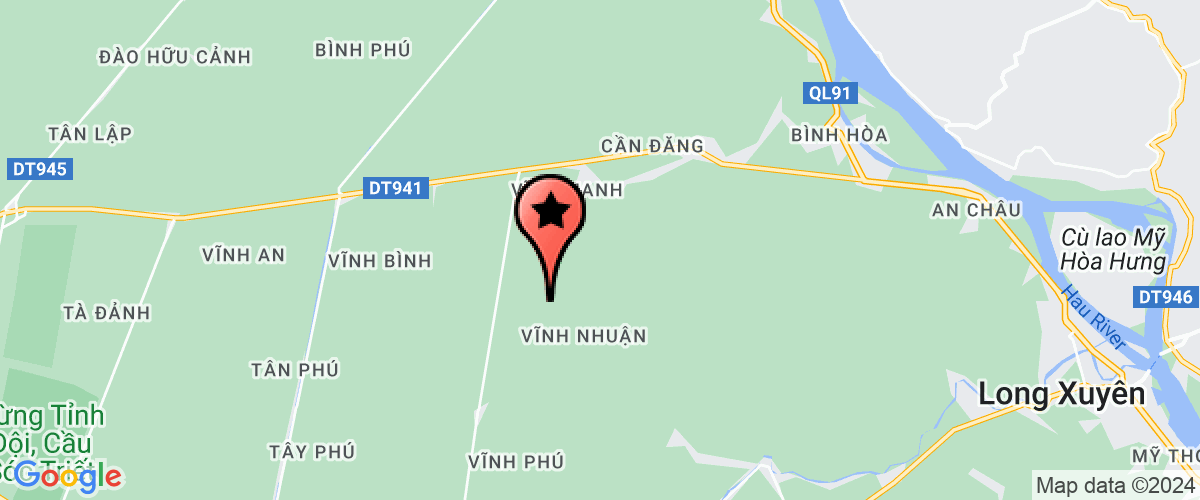 Map go to Tram Thuy Loi Chau Thanh District